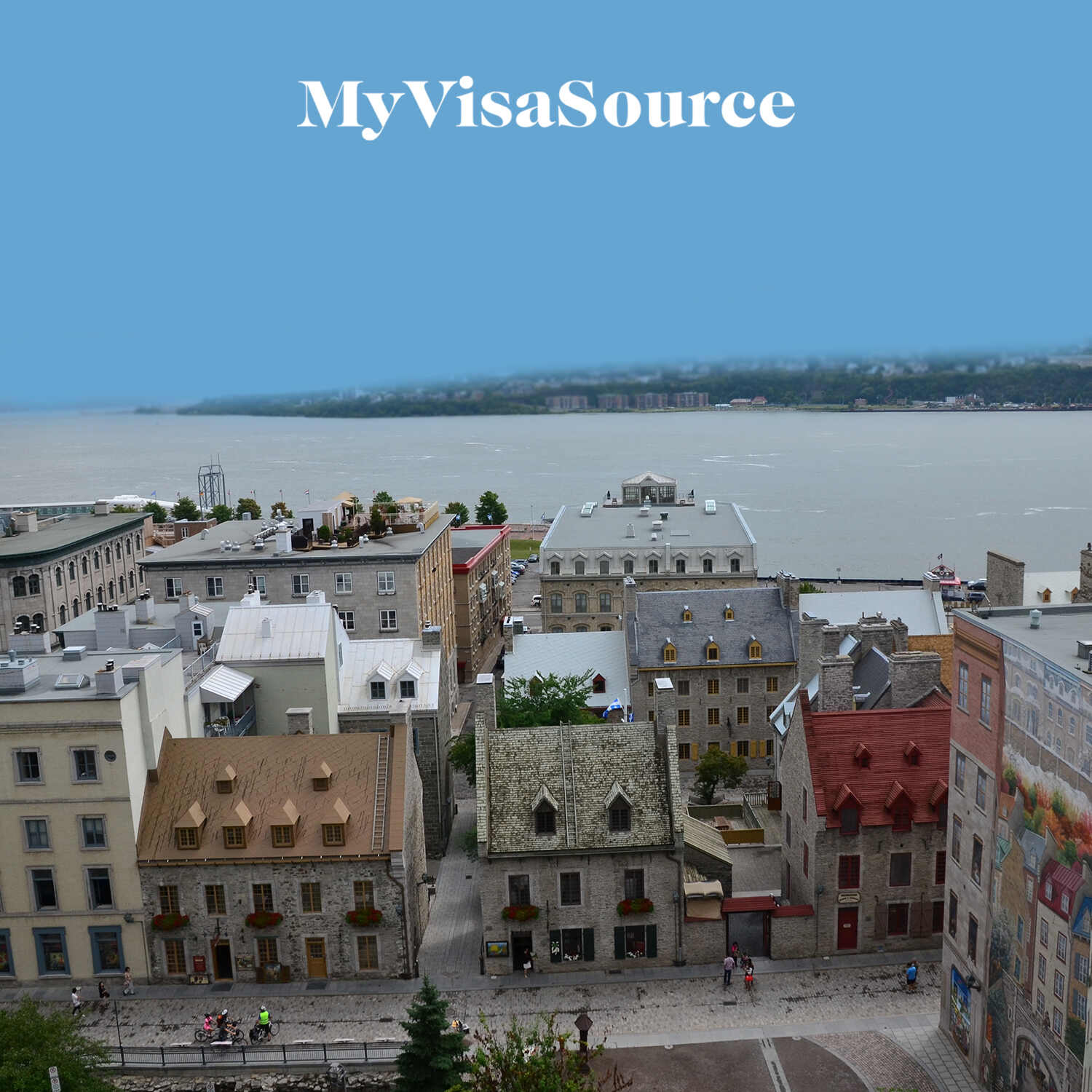 a picture of a small town from high in the air my visa source