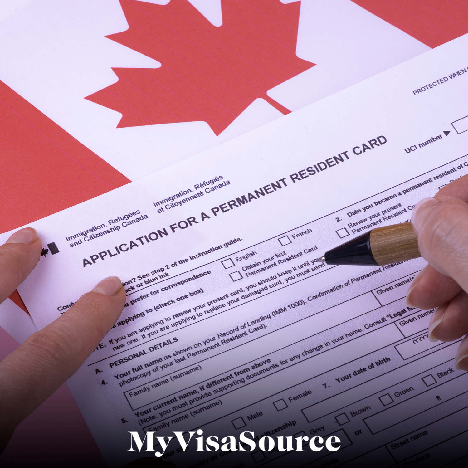 application for canadian permanent resident card my visa source