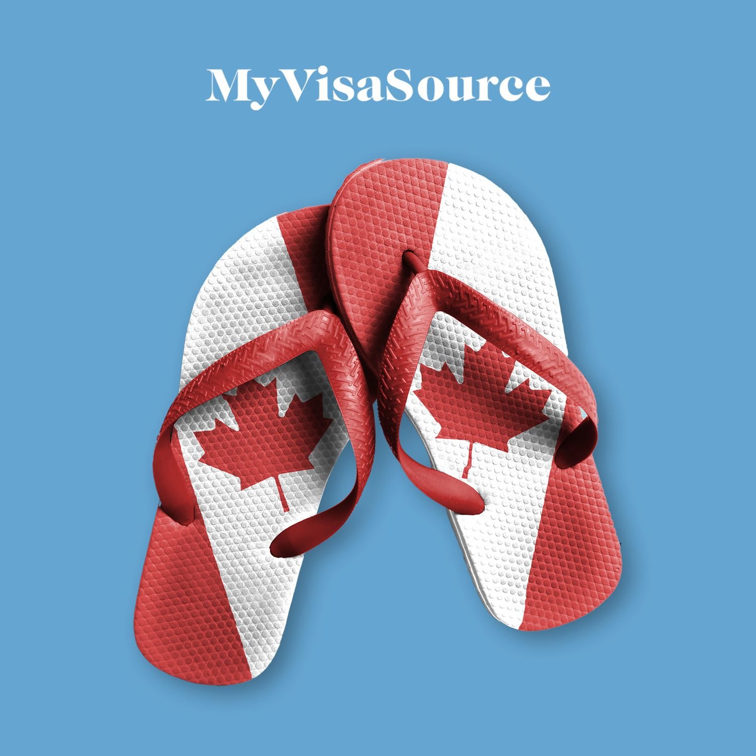 beach sandles with canadian flag design my visa source