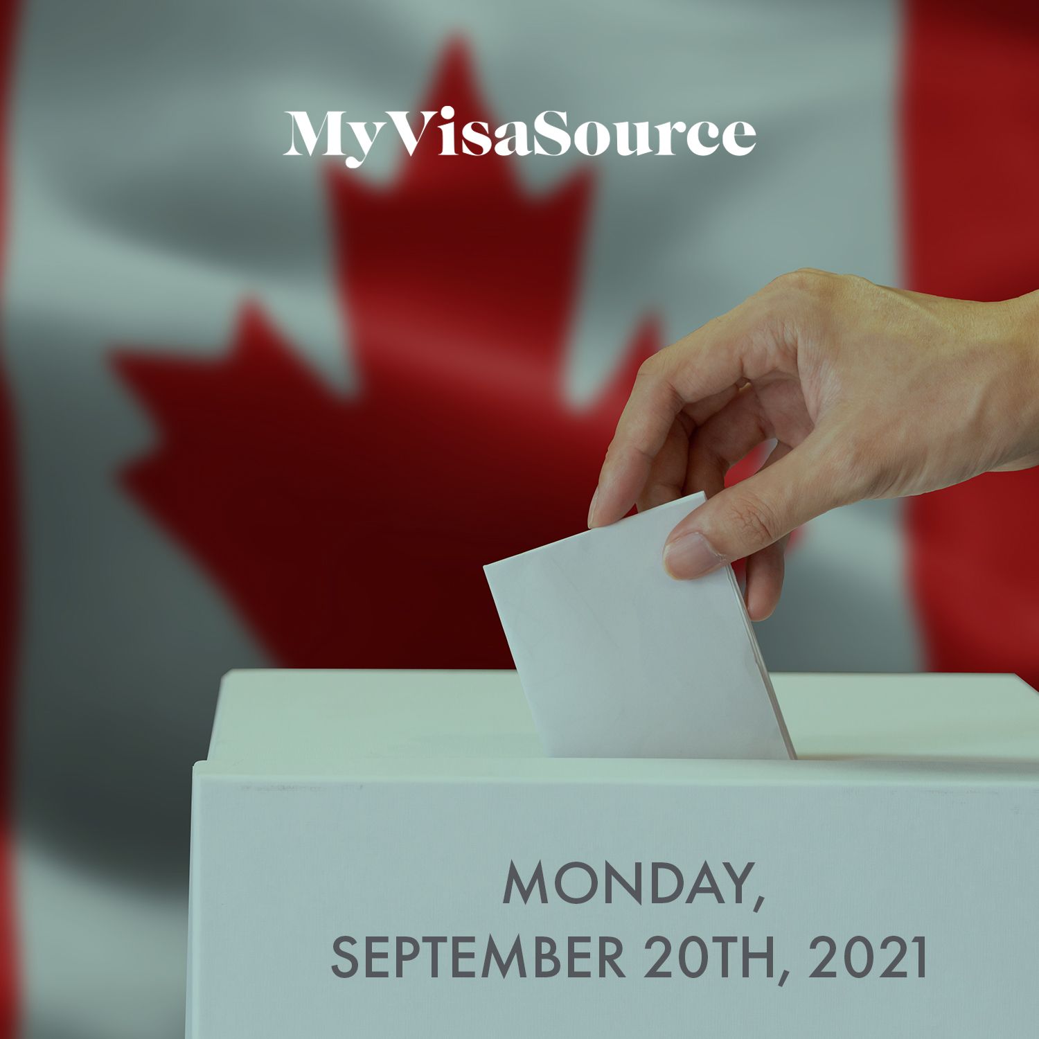 canadian federal election ballot box with a vote cast my visa source