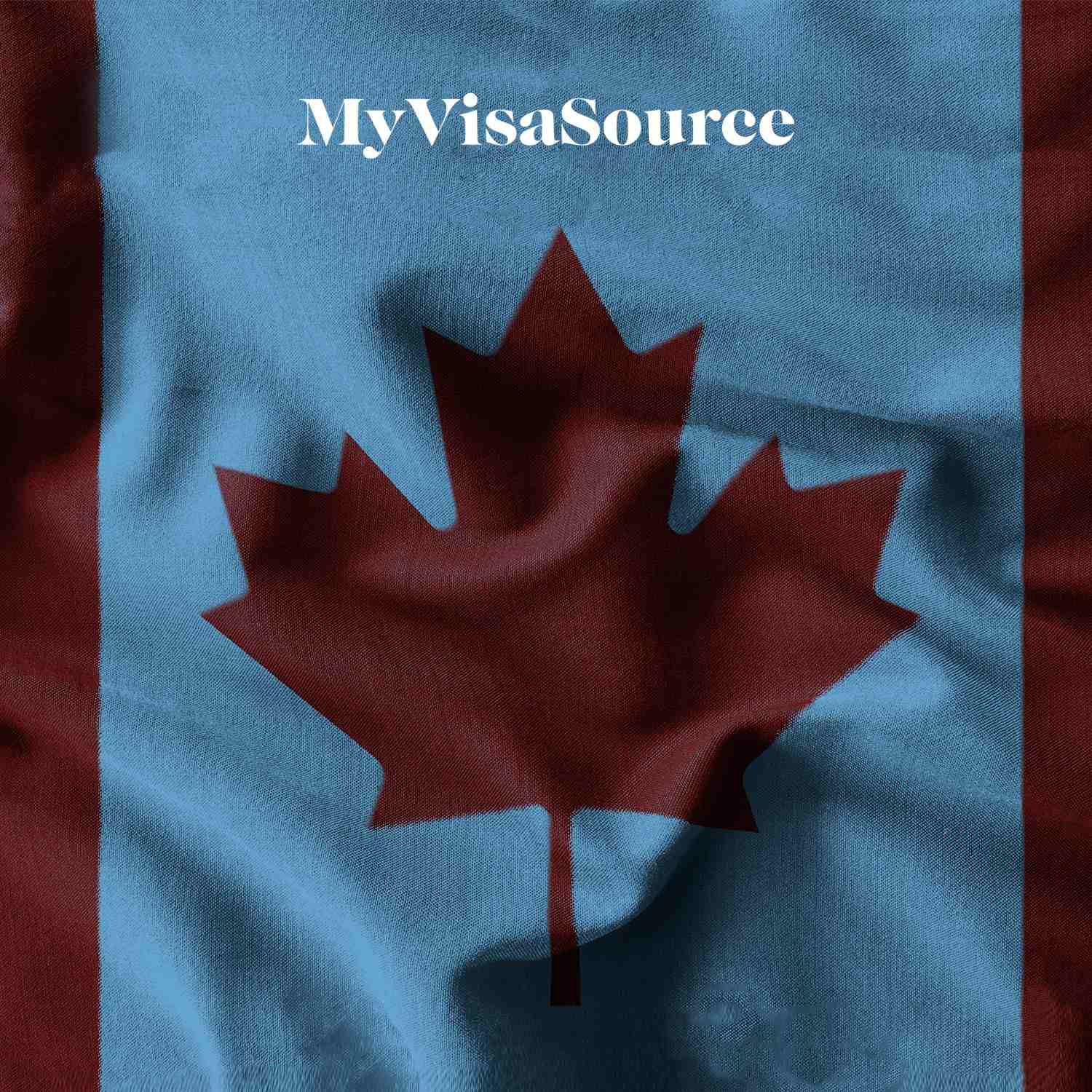 canadian flag with white parts in blue my visa source