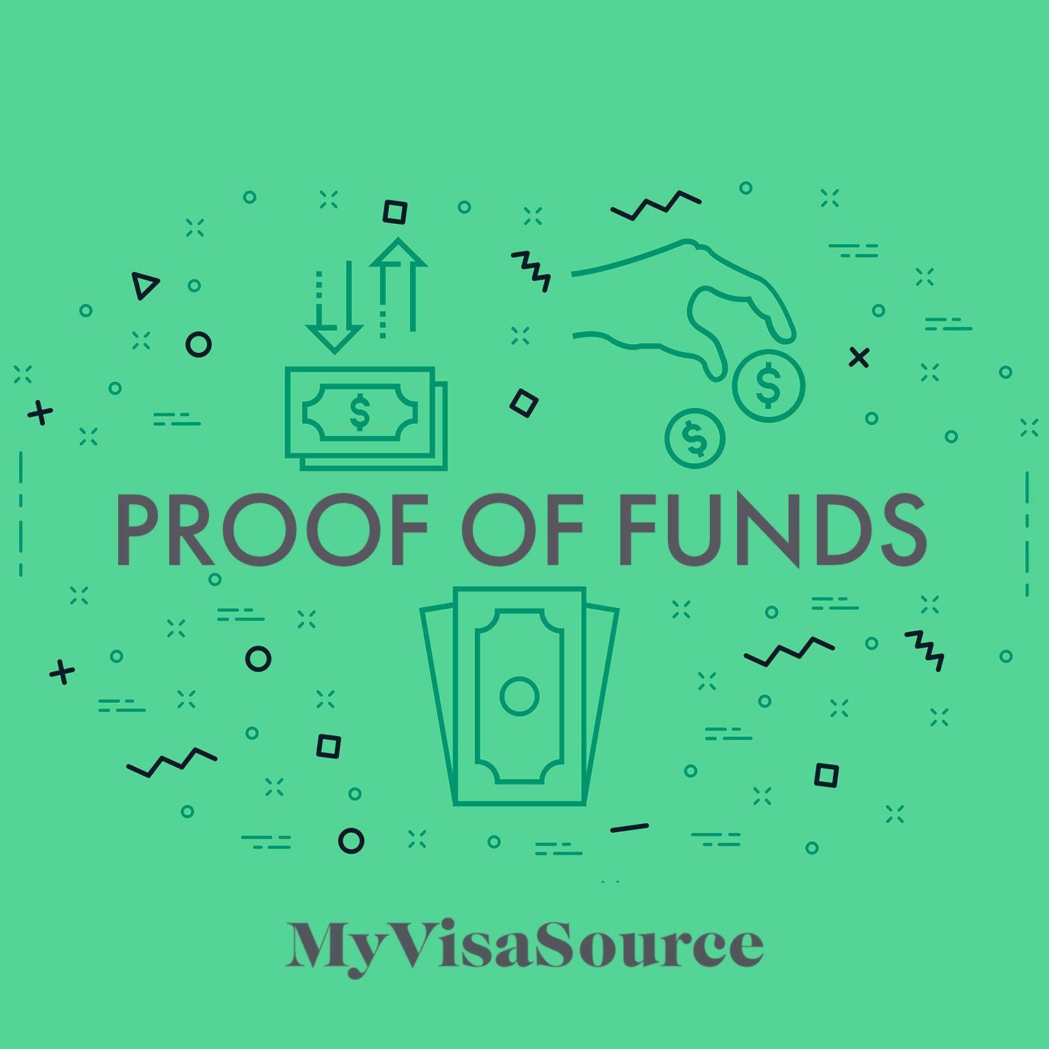 drawing of proof of funds my visa source