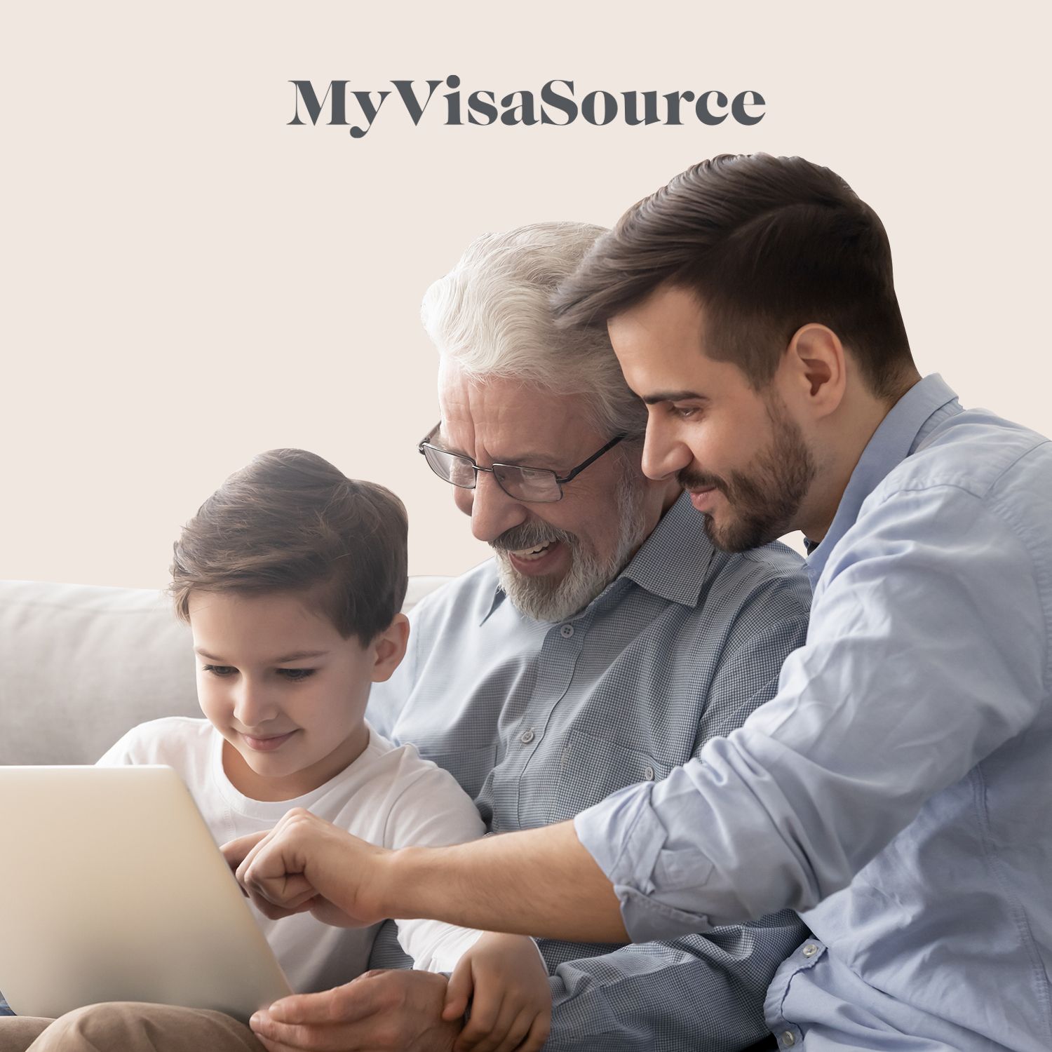 grandfather a father and the grandson spending time together my visa source