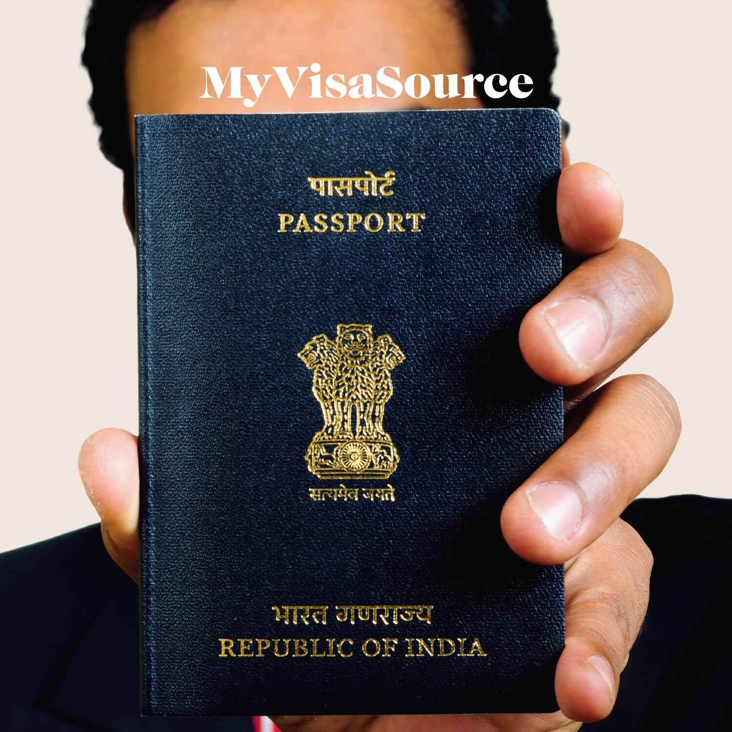 man holding and indian passport - 200kb