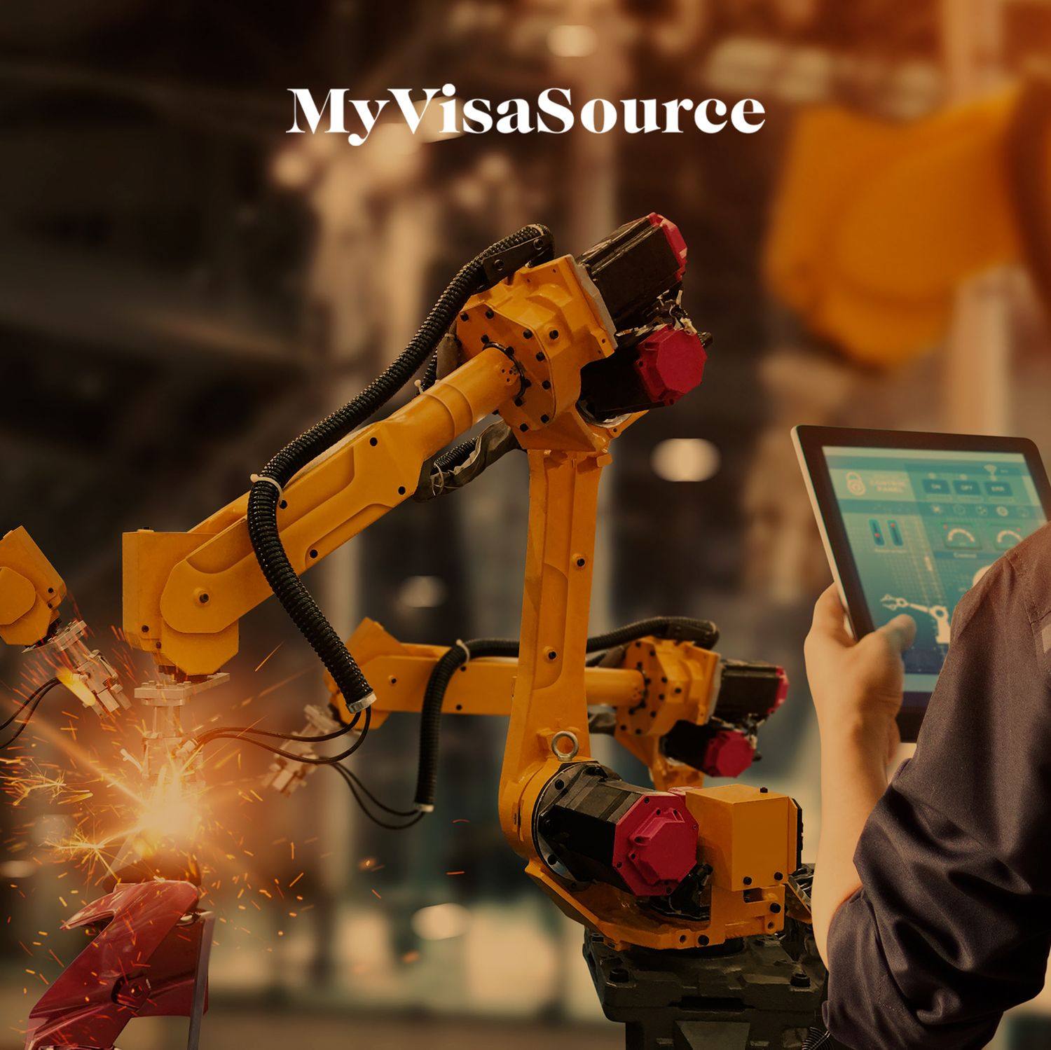 manufacturing equipment with sparks working on metal my visa source