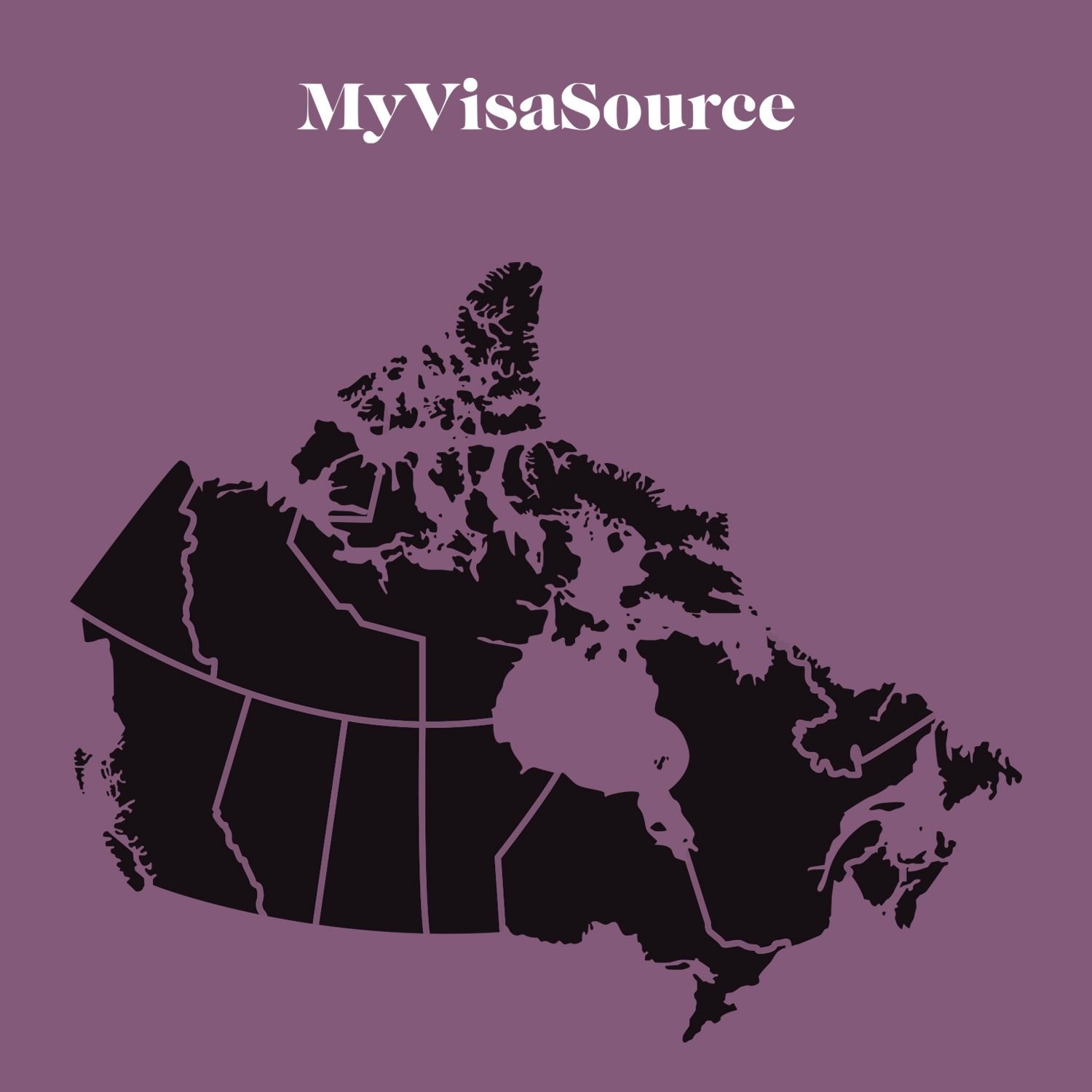 map of canada marked with borders of provinces and territories my visa source