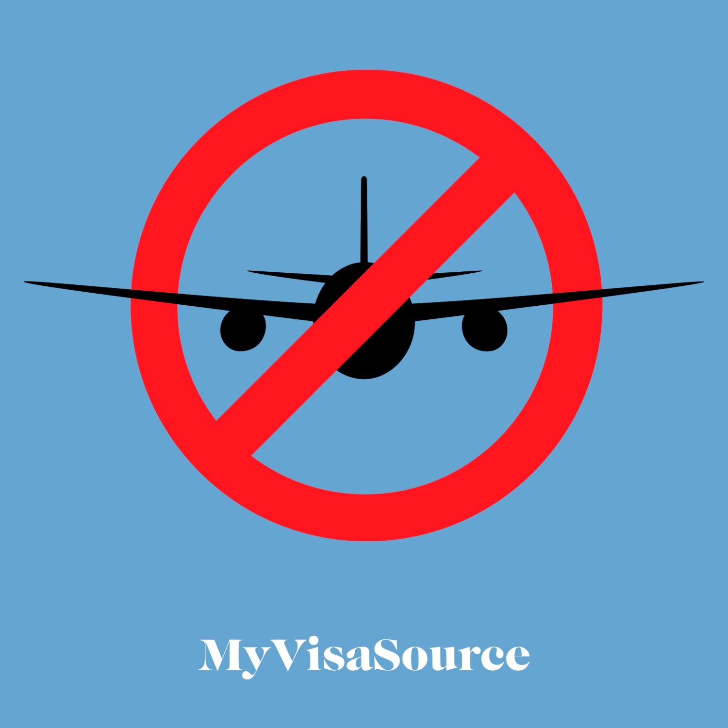 no airplane symbol my visa source