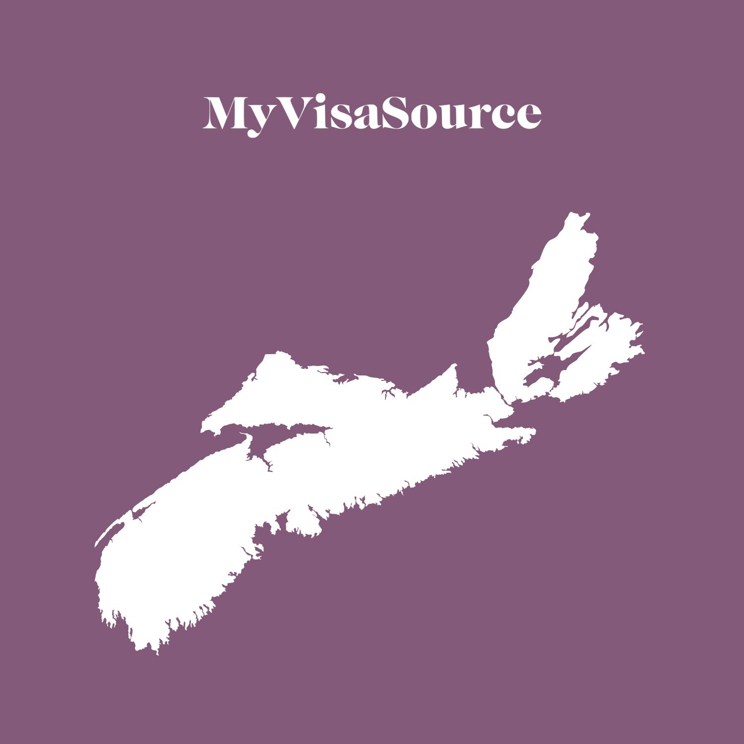 shape of a map of nova scotia my visa source