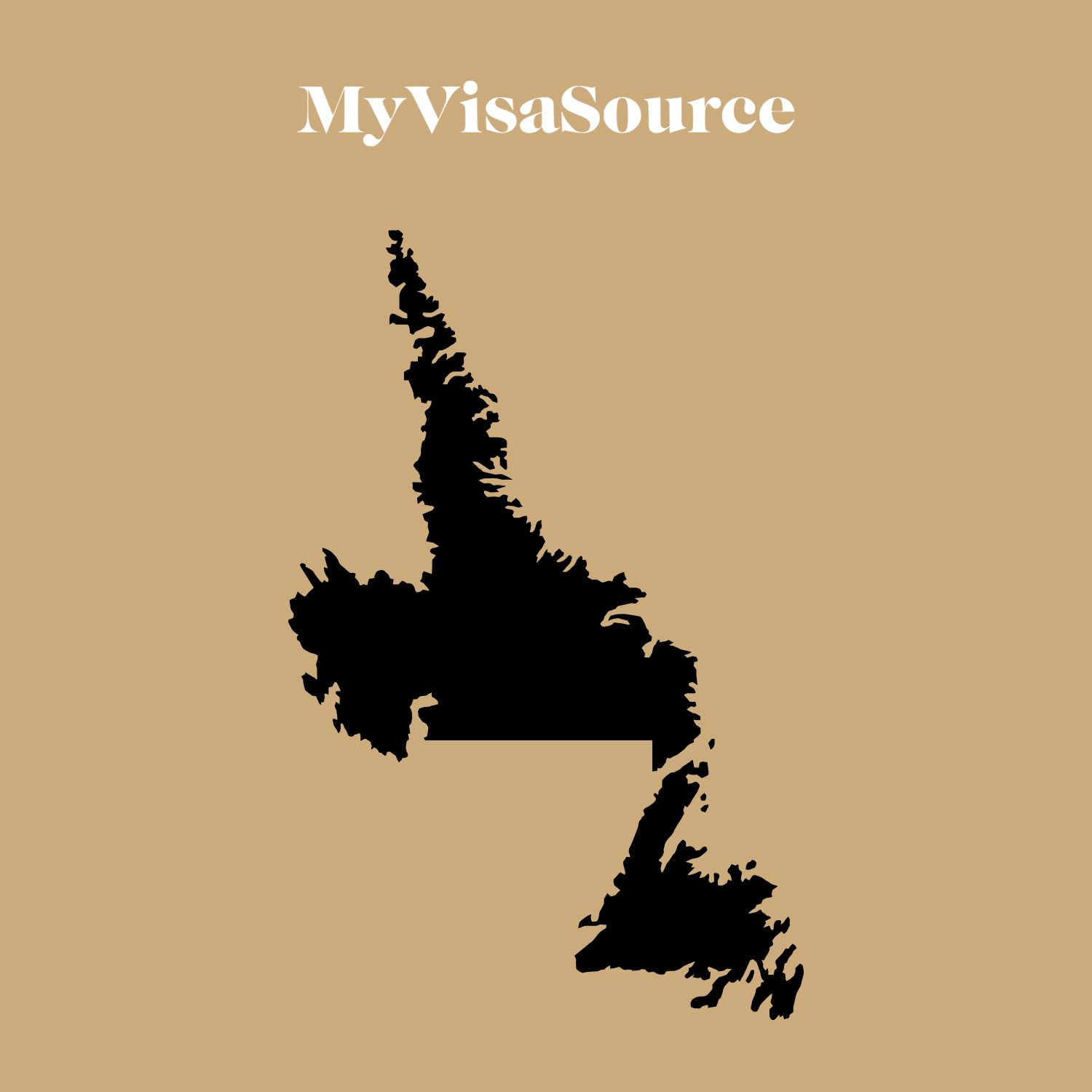 shape of newfoundland and labrador map my visa source