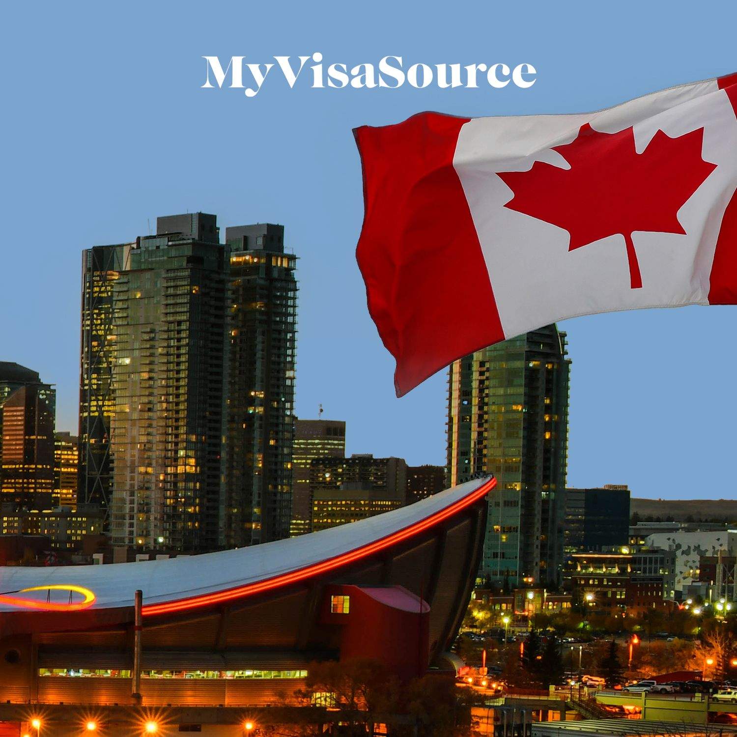 sports stadium in calgary alberta with canadian flag my visa source