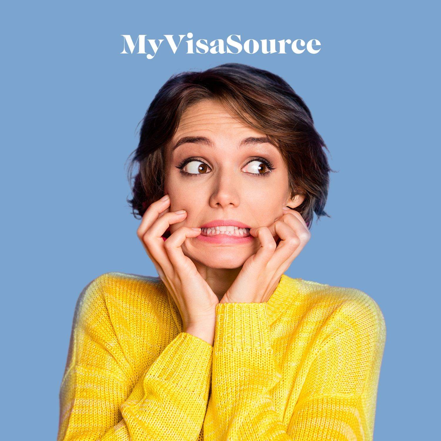 woman has a surprised face my visa source