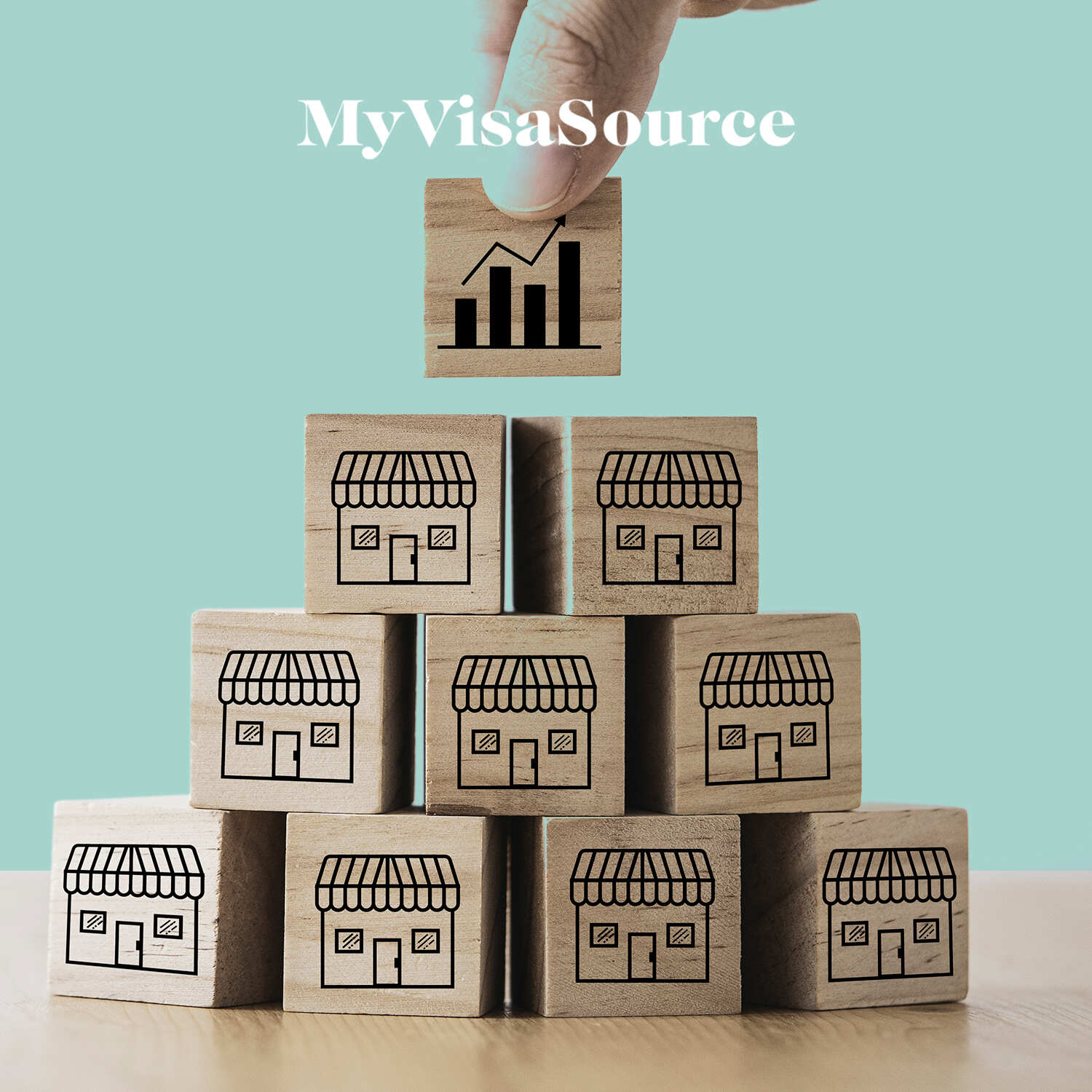 wood blocks on top of each other each is an additional store my visa source