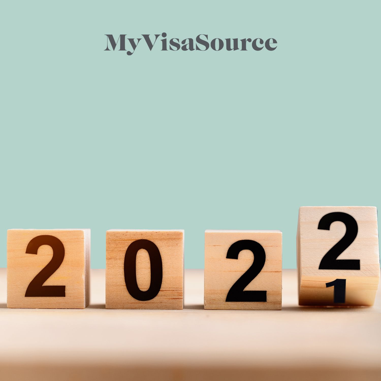 wooden blocks spelling out 2022 my visa source