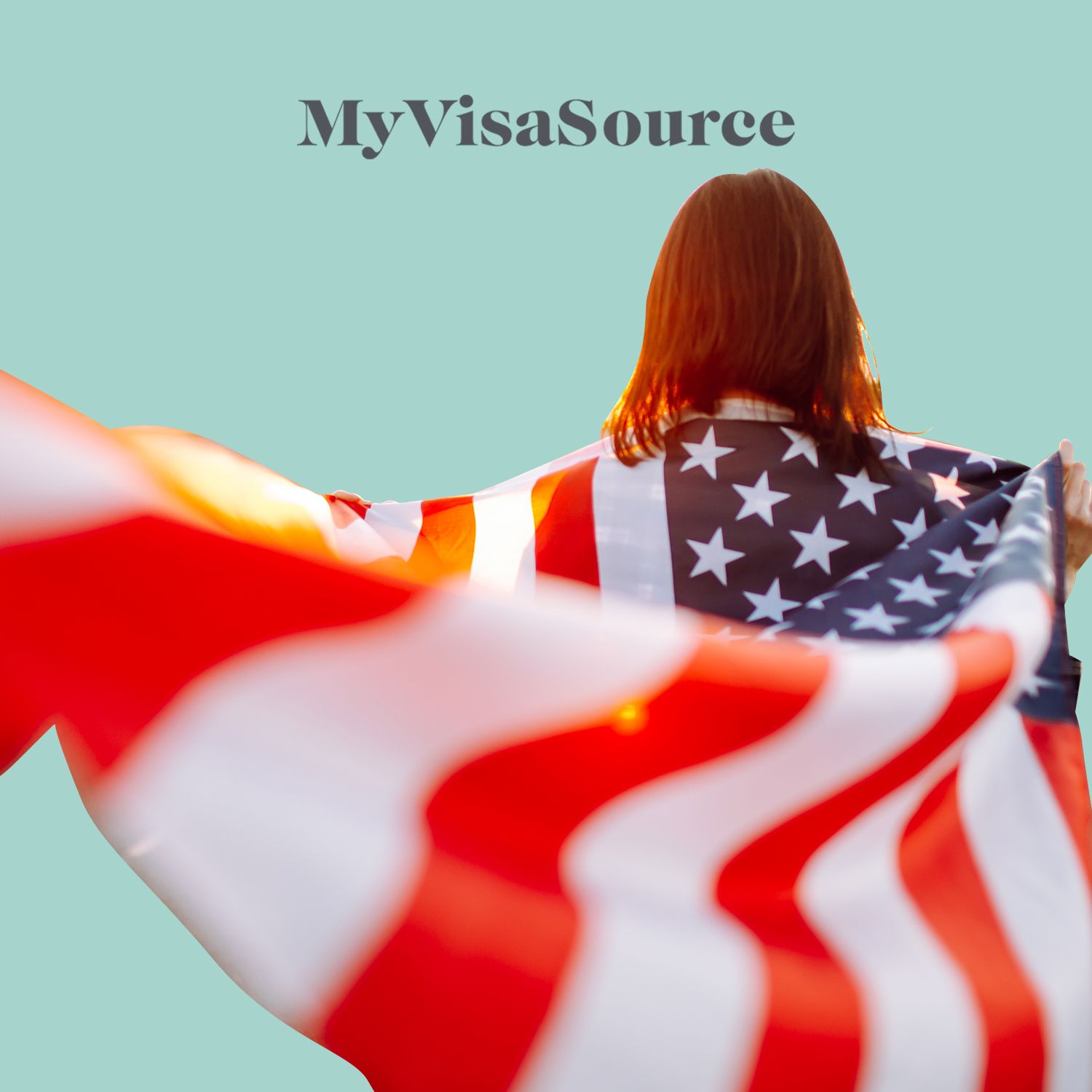 young child with an american flag as a cape my visa source