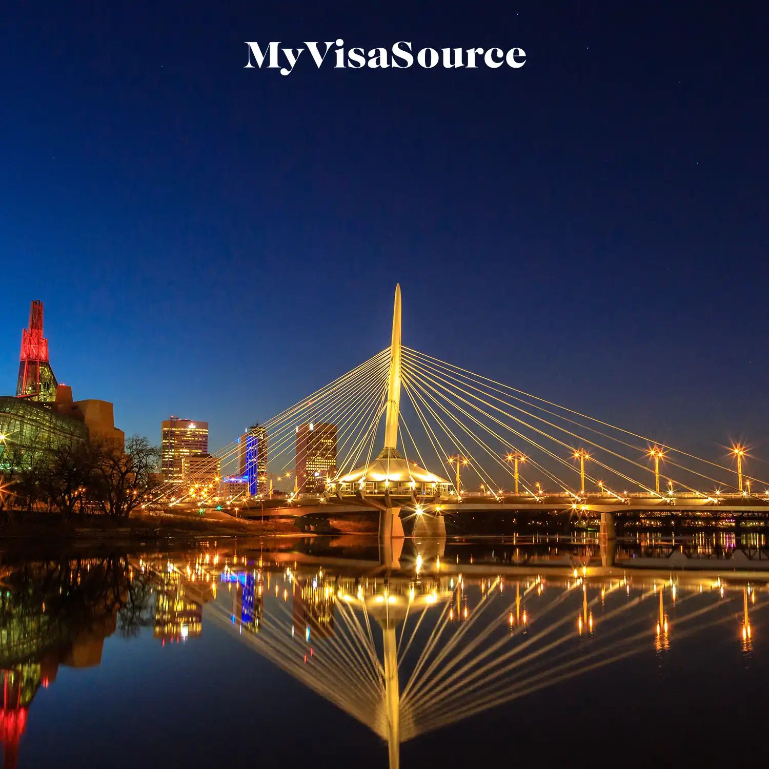 espanade riel footbridge in winnipeg manitoba by my visa source